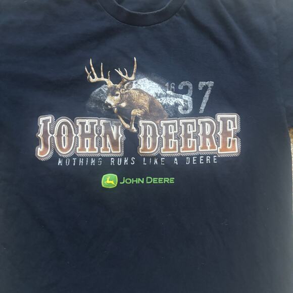 y2k 2000s style john deere tshirt medium no size tag farmer - Picture 2 of 5